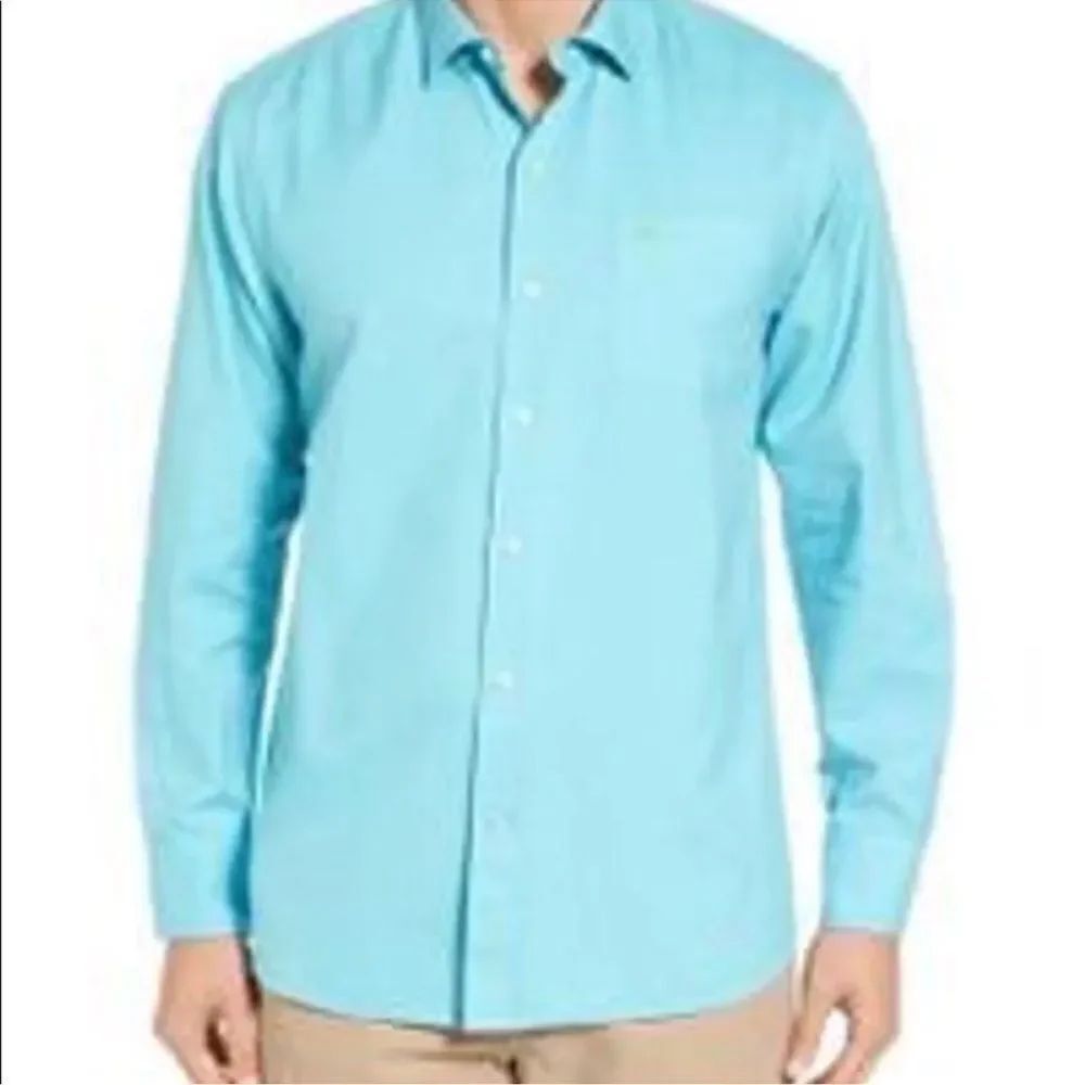 NWT Tommy Bahama Island Twill Long Sleeve Button Down